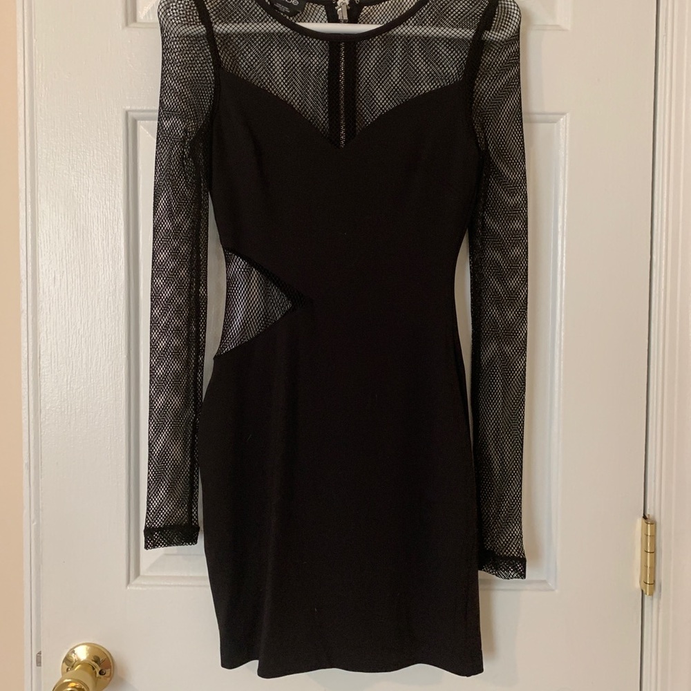 Bebe Fishnet Dress - Picture 1 of 8